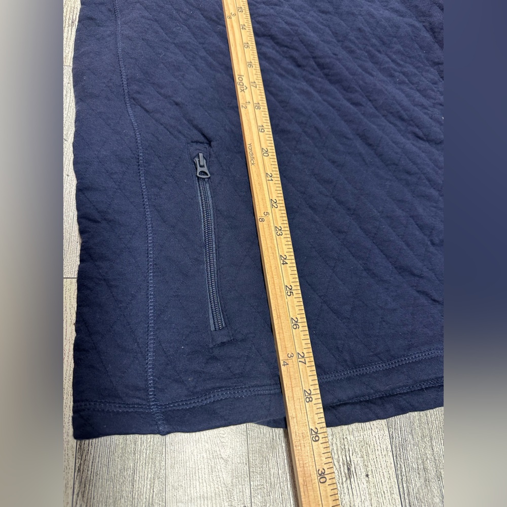 NWT J Crew Mens Sz L Quilted Half Zip Pullover Sweater Navy Mock Neck StyleBS321 - Picture 11 of 11
